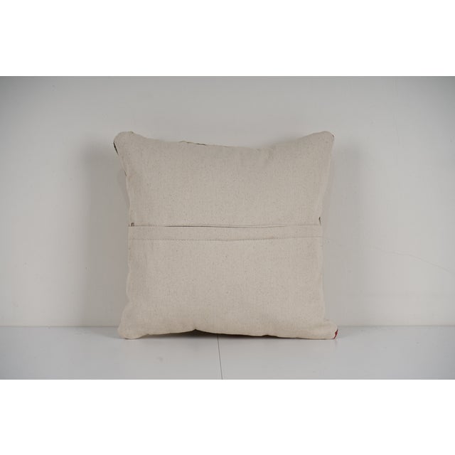 Turkish Hemp Kilim Pillow Cover For Sale - Image 4 of 4