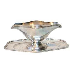 20th Century French Hotel Silver Silverplate Sauce Boat