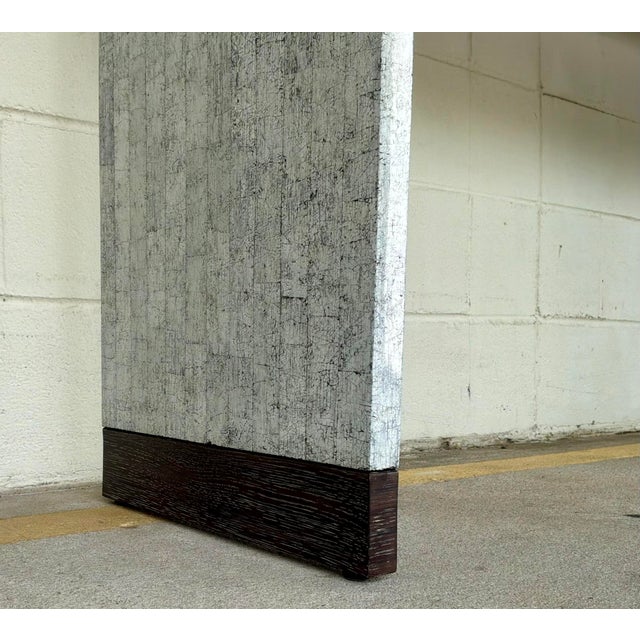 Modern Jonathan Charles Modern Eggshell Gaia Console Table For Sale - Image 3 of 8