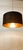 Lackfolie with Gold Interior Silk Cord Suspension Light For Sale - Image 6 of 14