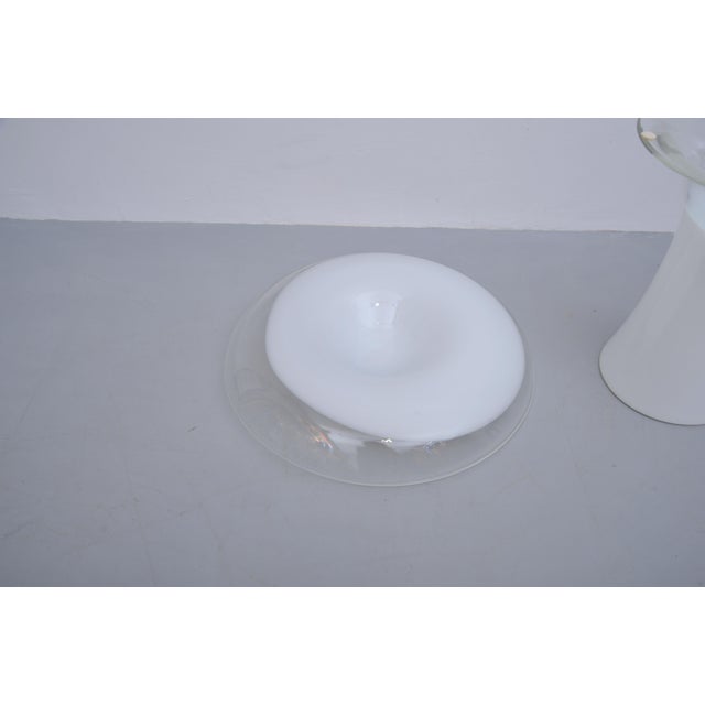 Murano Glass Mushroom Table Lamp attributed to Vistosi, 1970s For Sale - Image 10 of 11