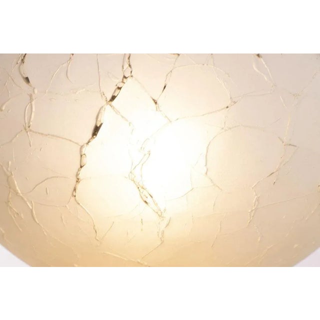 Glass Art Deco Phenolic Table Lamp with Crackle Globe Glass Shade, 1930s For Sale - Image 7 of 9