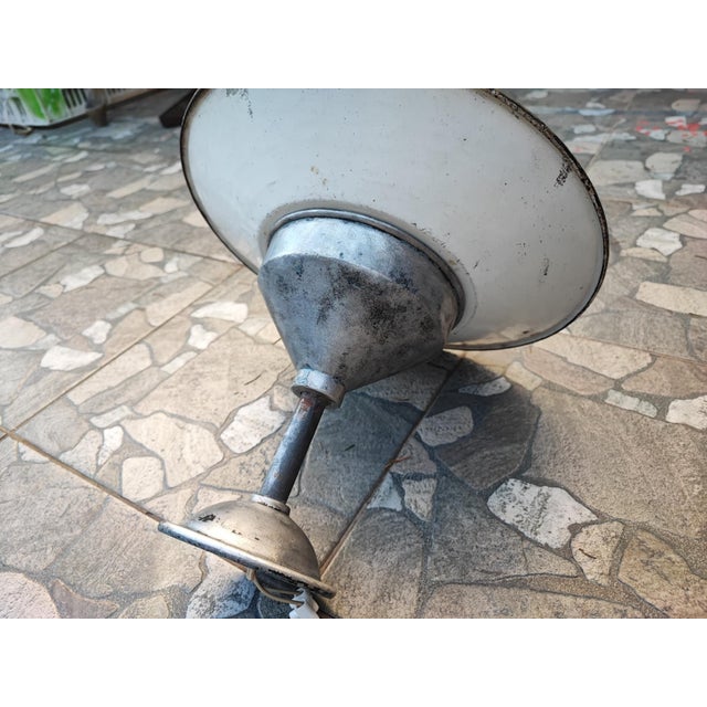 Art Deco Wall Lamp, 1920s, dimensions: depth 42 cm, diameter of the white lampshade - 30.5 cm, height 30.5 cm. European...