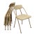 Vintage Hamilton Cosco Stylaire Mid Century Modern Folding Chairs - Set of 4 For Sale