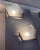 Art Deco Wall Lights in Pressed Glass and Nickel-Plated Bronze, Set of 2 For Sale - Image 3 of 18