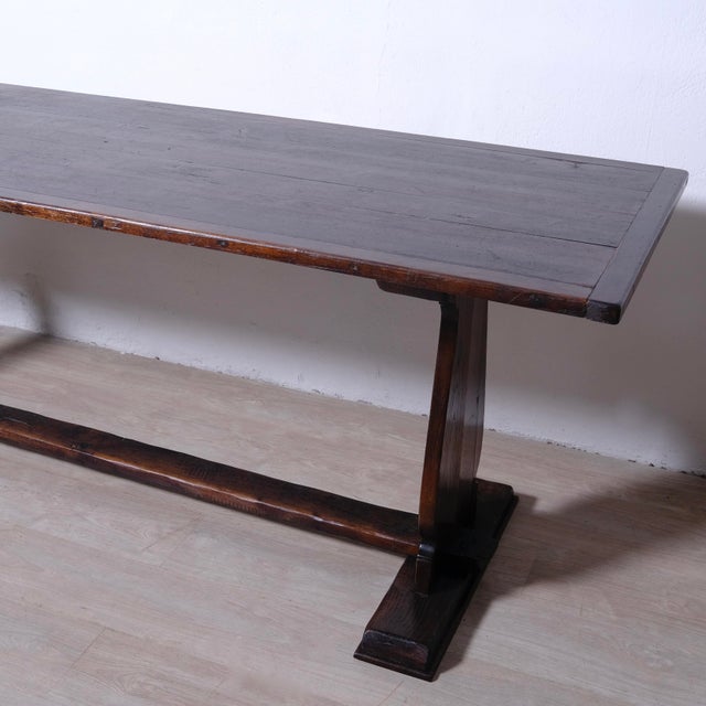 Antique Wooden Refectory Table, Italy, Early 1900s For Sale - Image 15 of 18
