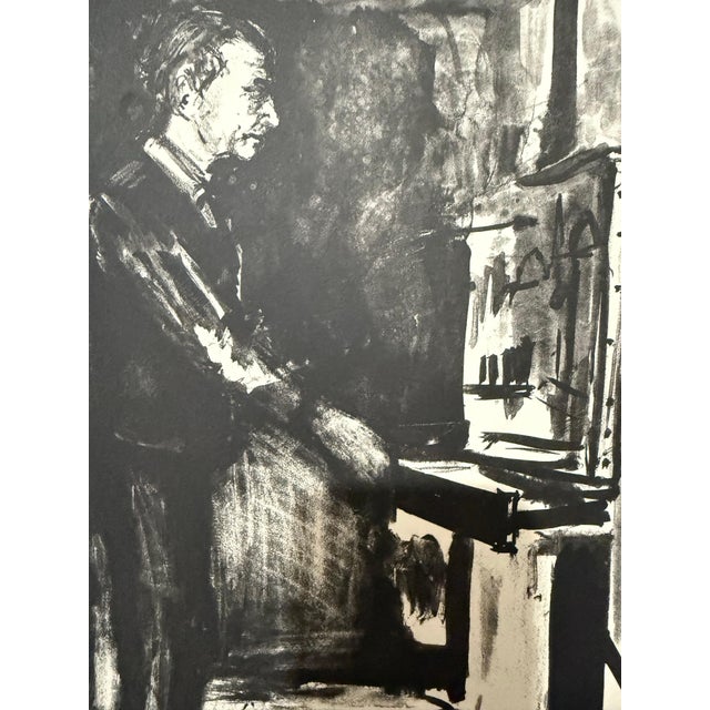 Arbit Blatas, Lithuanian French Artist Arbit Blatas Lithograph Maurice Utrillo Ecole D'Paris, 1962 For Sale - Image 4 of 6