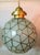 Vintage Art Deco Style Milk Glass & Brass Chandelier For Sale In Houston - Image 6 of 11