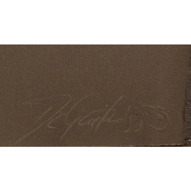 1980s Noel DeGaetano "End of an Era" Diptych Signed & Numbered Collagraph Artwork, 2pc For Sale In Denver - Image 6 of 9