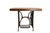 Industrial Vintage French Wrought Iron and Oak Side Table with Sewing Machine Base, 1960s For Sale - Image 3 of 10