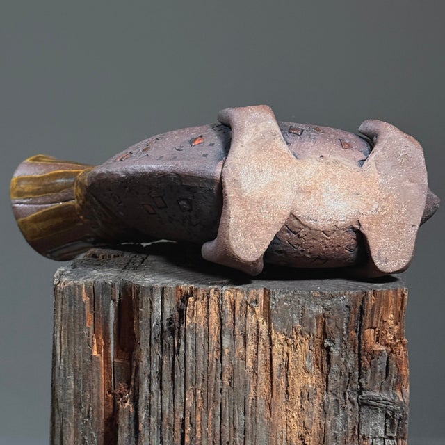 Ceramic Vintage Postmodernist Hand Built Surrealist Ceramic Vessel For Sale - Image 7 of 7