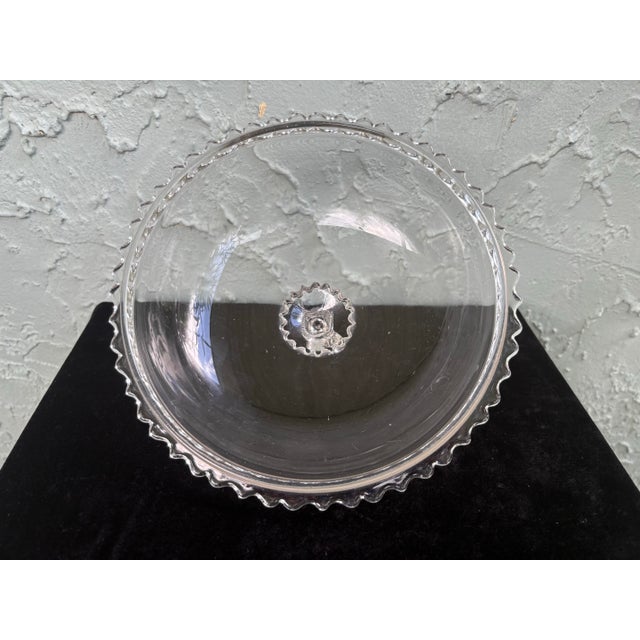 Antique j.h. Hobbs Figural Pressed Glass Covered Compote Candy Dish For Sale - Image 12 of 12