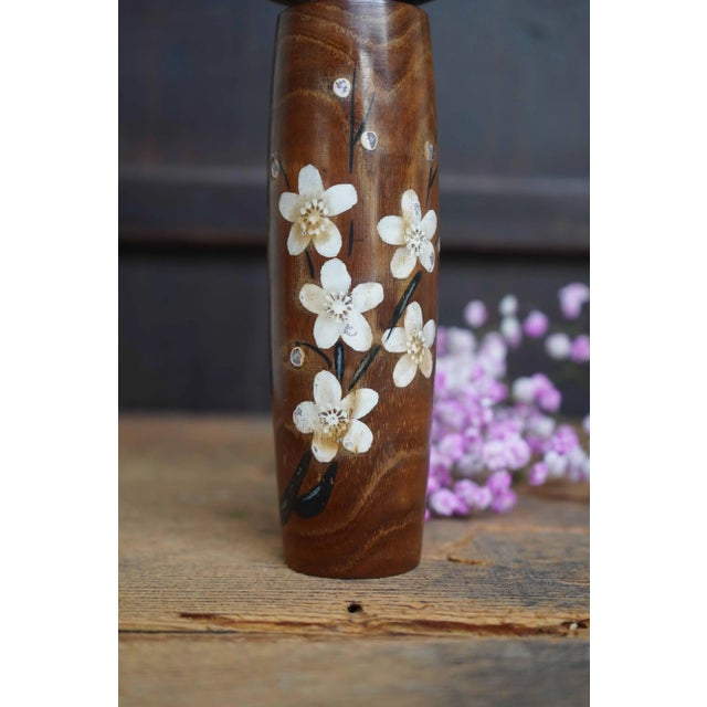 1960s Vintage Wooden Kokeshi Doll by Kazuo Takamizawa, Japan, 1960s For Sale - Image 5 of 8