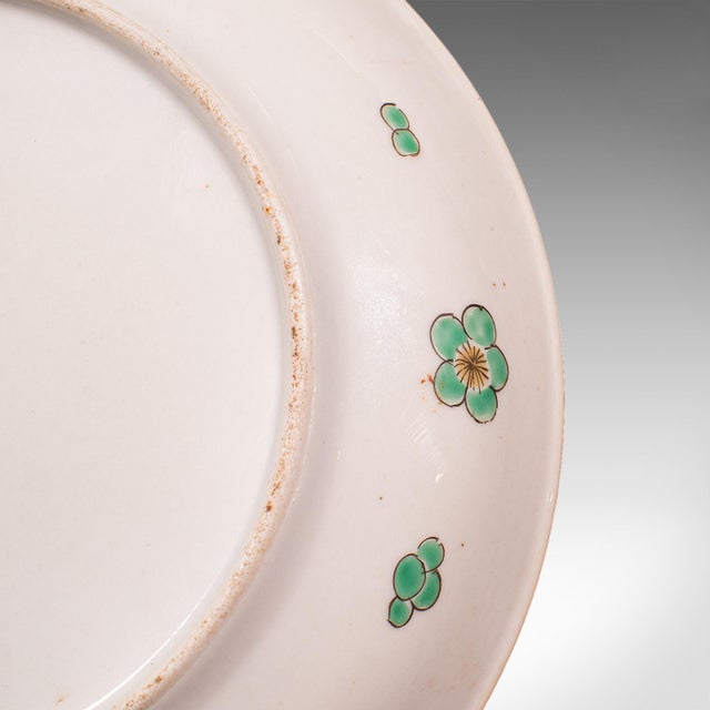Green Antique Famille Verte Display Plate, Oriental, Qing Dynasty, Saucer, Victorian For Sale - Image 8 of 8