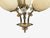Itsu, Finnish Modern, Snowflake Chandelier, Brass, Glass, Finland, 1950s For Sale - Image 9 of 15