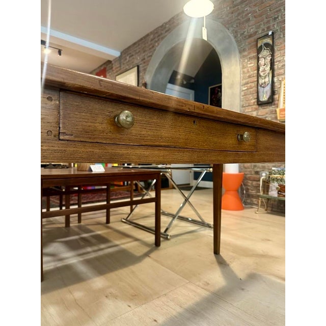 Antique French Farmhouse Work Table W/ Drawer For Sale - Image 15 of 17
