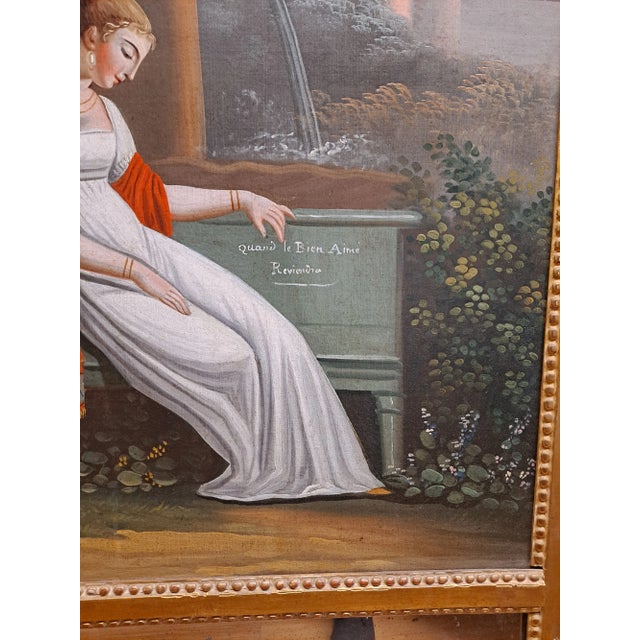 Green Late 18th Century French Trumeau Mirror For Sale - Image 8 of 12