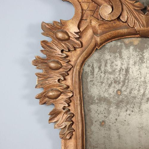 Small Rococo Style Mirrors in Painted Wood, 19th Century, Set of 2 For Sale - Image 5 of 12