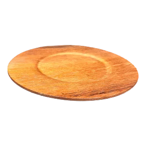 1960s Ary Swedish Teak Wood Serving Tray Charger Plate