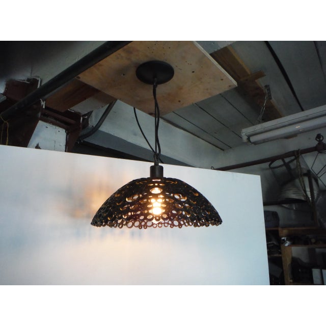 Contemporary Steel Pendant Light For Sale - Image 4 of 6