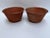 Farmhouse Small Terra Cotta Style Tole Footed Bowls a Pair For Sale - Image 3 of 8