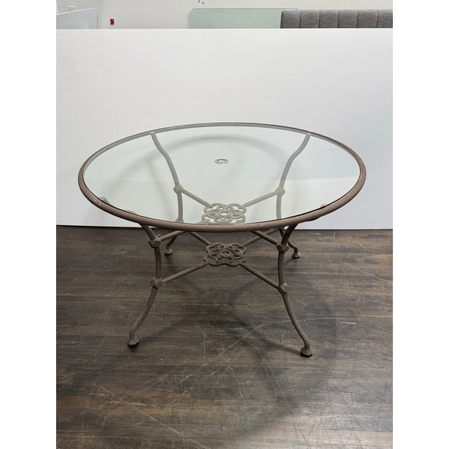 Terra Furniture Renaissance Outdoor Patio Table + Chairs, Set of Five For Sale - Image 10 of 12