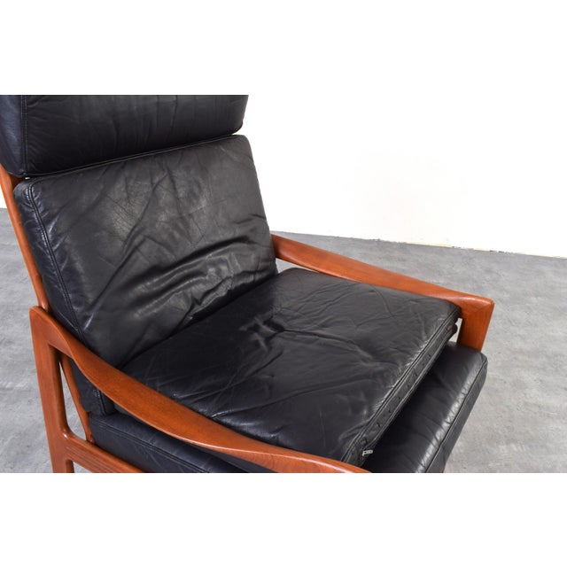 Mid-Century Modern Teak Lounge Chairs by Illum Wikkelsø for Niels Eilersen, 1960s, Set of 2 For Sale - Image 14 of 17