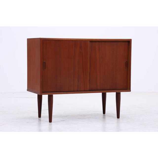 Mid-Century Modern Teak Chest of Drawers with Sliding Doors, 1960s For Sale - Image 4 of 13