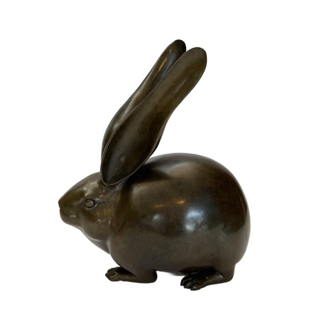 Vintage Bronze Hare For Sale In Chicago - Image 6 of 12