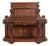 R. J. Horner Renaissance Revival Ornate Carved Oak Sideboard or Bar Cabinet, Circa 1880s For Sale