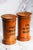 A captivating and richly authentic pair of antique wooden apothecary jars, beautifully embodying the craftsmanship and...
