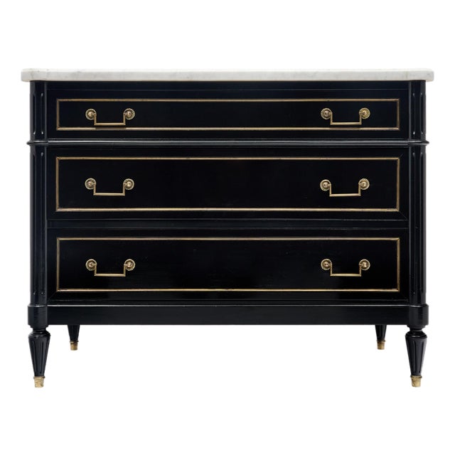 Louis XVI Style Ebonized Chest For Sale
