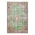 1970s Vintage Turkish Handmade Wool Cotton Green Area Rug For Sale