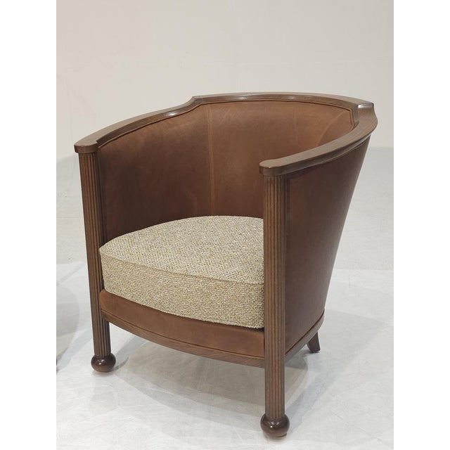 Art Deco Bergère Chairs with Gaudy Edges, 2010s For Sale - Image 3 of 10