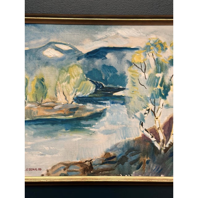 Liljedahl, River, 1986, Oil on Canvas For Sale - Image 4 of 18