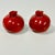 1970s 1976 Vintage Boho Chic Trompe L’Oeil Red Beet Salt & Pepper Shakers - A Pair. For Sale - Image 5 of 10