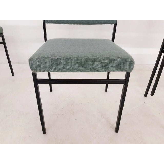 Metal Stacking Chair Attributed to Gijs van der Sluis, the Netherlands, 1960s For Sale - Image 9 of 11
