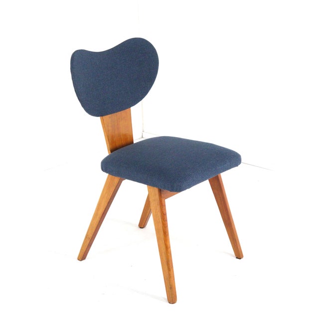 Round Dining Table and Chairs in Beech Heart, 1950s, Set of 5 For Sale - Image 9 of 18