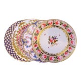 Enamaled Tin English Plates - Set of 4 For Sale