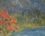 Wood Hildegarde Hamilton by Island Mountains and Boats by the Coast, Mid 20th Century Landscape For Sale - Image 7 of 11