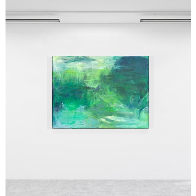 "Elsewhere by Trixie Pitts Large Abstract Oil Painting For Sale - Image 9 of 12