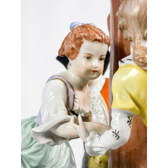Ceramic Porcelain Sculpture, Dresden, Germany, Early 1900s For Sale - Image 7 of 13