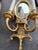 Late 19th Century Ornate Brass Two Candelabra Wall Sconce With Mirror - a Pair For Sale - Image 4 of 8
