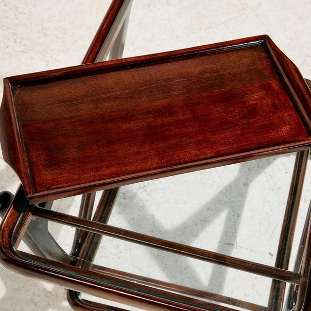 1950s Alder Wood Trolley by Cesare Lacca for Cassina, 1950s For Sale - Image 5 of 14