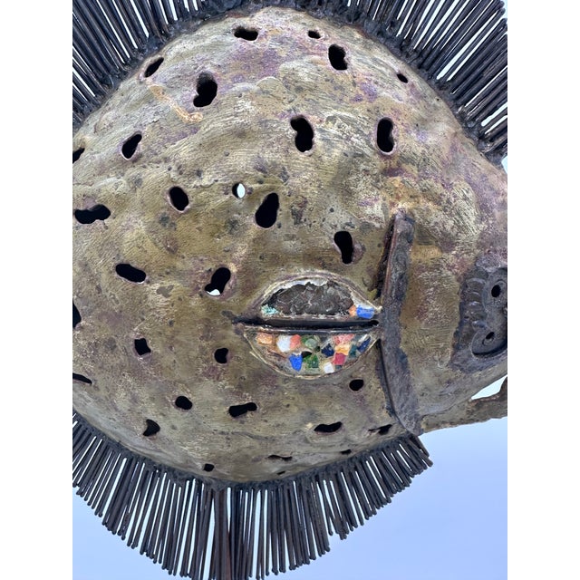 Metal 1960's Mexican Modernist Brass and Bronze Stylized Fish by Emaus Benedictine Monks For Sale - Image 7 of 10