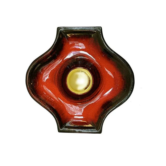Ceramic German Ceramic Wall Sconce by Hustadt Leuchten, 1960s For Sale - Image 7 of 7