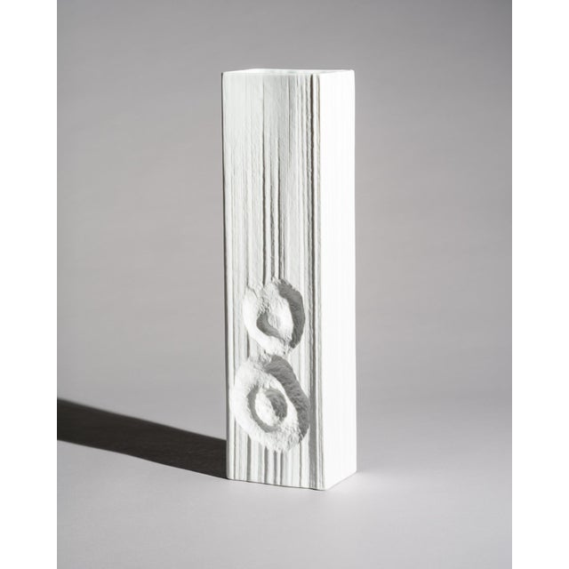 Op-Art Floor Vase by Martin Freyer for Rosenthal, 1960s For Sale - Image 11 of 11
