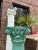 1970s Green Faux Concrete Pillar For Sale - Image 4 of 5