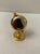 Mid-Century Modern Vintage MCM "Elgin" Gold Tone Globe Mini Clock For Sale - Image 3 of 5