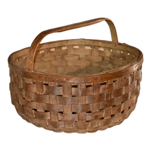 19th Century Oak Orchard Basket